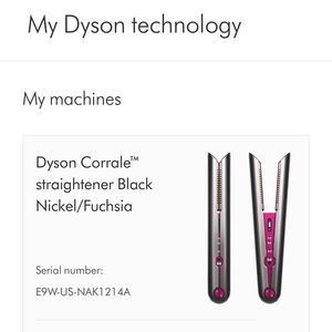Dyson hair straightener